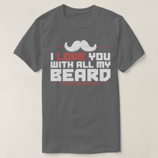 ひげ髭ひげギフト23 Tシャツ (デザイン正面)