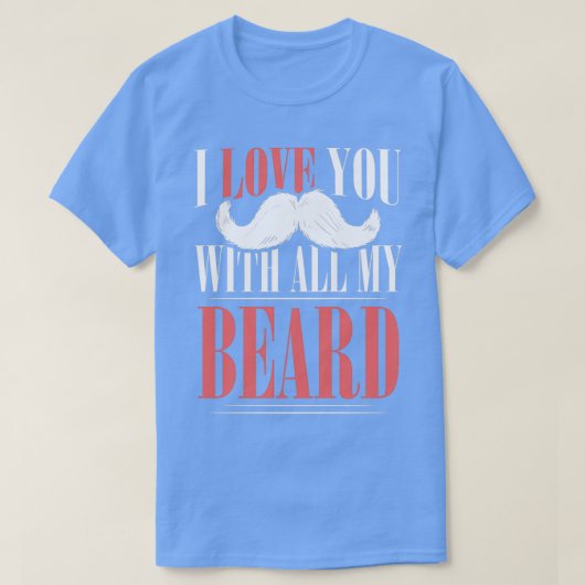 ひげ髭ひげギフト26 Tシャツ (デザイン正面)