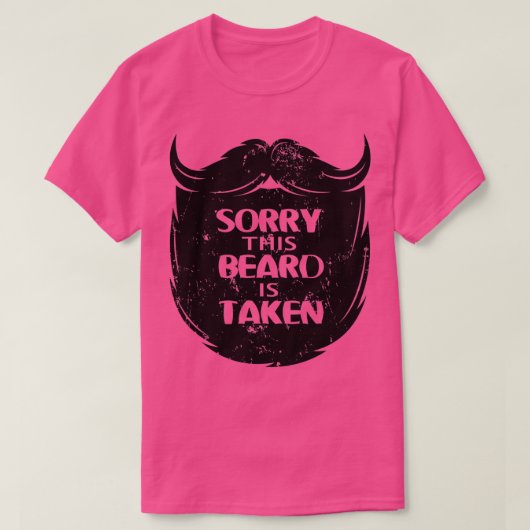 ひげ髭ひげ申し訳ないこの髭は取られた Tシャツ (デザイン正面)