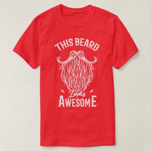 ひげ髭メンズビアードギフト20 Tシャツ (デザイン正面)
