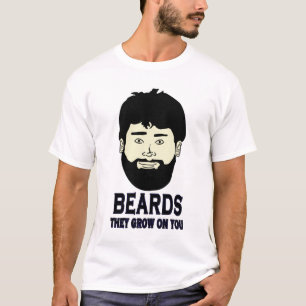 ひげ-それらはあなたで育ちます Tシャツ