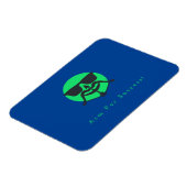 ひげ&アローフレキシブルフォトマグネット マグネット (左側)