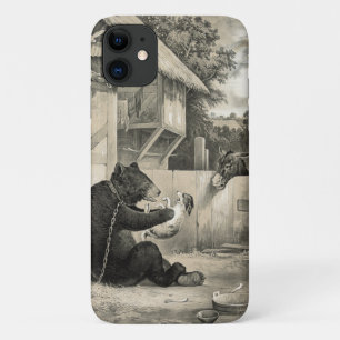 ひげ – クマ、犬とロバ iPhone 11 ケース