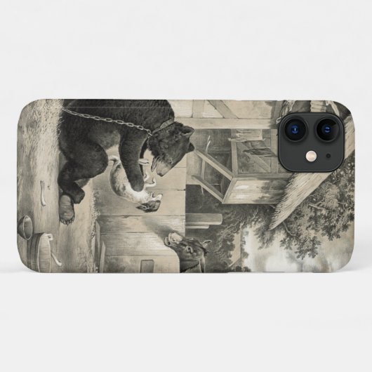 ひげ – クマ、犬とロバ Case-Mate iPhoneケース (裏面(横))