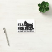 ひげ-ジャイアント・シュナウザー--を恐れて下さい ポストイット (オフィス)