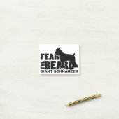 ひげ-ジャイアント・シュナウザー--を恐れて下さい ポストイット (デスク上)