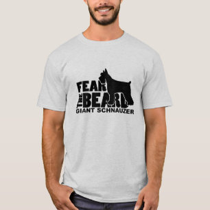 ひげ-ジャイアント・シュナウザー--を恐れて下さい Tシャツ