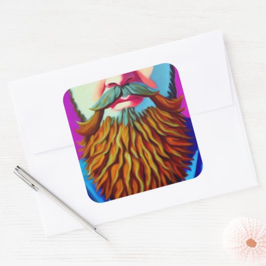 ひげ スクエアシール (封筒)