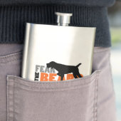 ひげ-ドイツのWirehairedポインター--を恐れて下さい フラスク (インサイチュ)