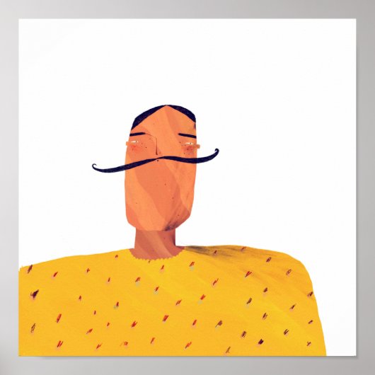 ひげ ポスター (正面)