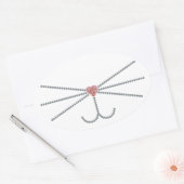 ひげ 楕円形シール (封筒)