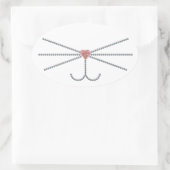 ひげ 楕円形シール (バッグ)