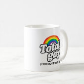 ひげ- .PNGを持つ男の子のために全く陽気 コーヒーマグカップ (正面右)