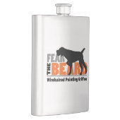 ひげ- Wirehaired指すことGriffon --を恐れて下さい フラスク (右)