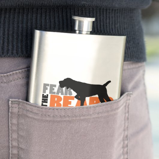 ひげ- Wirehaired指すことGriffon --を恐れて下さい フラスク (インサイチュ)