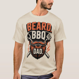 ひげBBQパパ 楽しい父の日Tシャツ Tシャツ