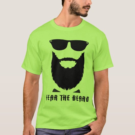 ひげTシャツを恐れる Tシャツ (正面)