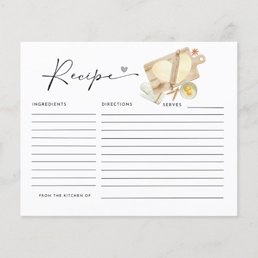 ひざまずいたのはラブレシピカード (正面)