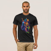 ひざまずくカエル騎士 Tシャツ (正面フル)