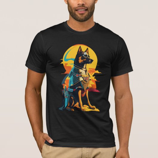 ひざまずくドッグナイト Tシャツ (正面)