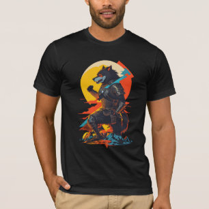 ひざまずく人狼の騎士 Tシャツ