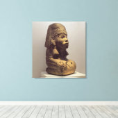 ひざまずく姿の型枠のポット, 800-1200 キャンバスプリント (インサイチュ (ウッドフロア))