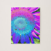 ひしエレガントわ紫ピンクブルーフローラ ジグソーパズル (縦)