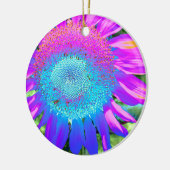 ひしエレガントわ紫ピンクブルーフローラ セラミックオーナメント (左)