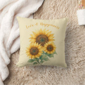 ひしパーソナライズされた花の恋人 クッション (ブランケット)