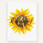 ひしパーソナライズされた花 ノートブック (正面)