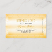 ひしモダンめ目の付いたピーチオレンジ 名刺 (裏面)