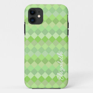 ひしモダン形 モザイク抽象芸術アート4 iPhone 11 ケース