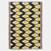 ひし形のかモダンんきつ切り スローブランケット (正面縦)