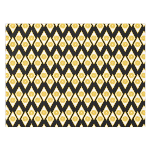 ひし形のかモダンんきつ切り テーブルクロス (正面(横))