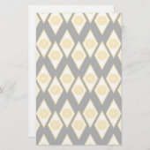 ひし形のかモダンんきつ切り 便箋 (正面/裏面)