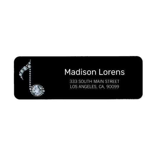 ひし形のノートラベル ラベル (正面)