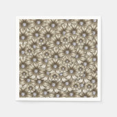 ひし形の美しい花 スタンダードカクテルナプキン (正面)