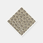ひし形の美しい花 スタンダードカクテルナプキン (角)