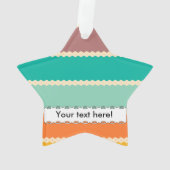 ひし形は抽象デザインを漕ぎます オーナメント (裏面)