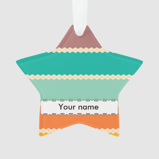 ひし形は抽象デザインを漕ぎます オーナメント (正面)