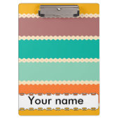 ひし形は抽象デザインを漕ぎます クリップボード (正面)