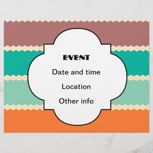 ひし形は抽象デザインを漕ぎます チラシ (正面)