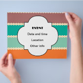 ひし形は抽象デザインを漕ぎます チラシ (手)