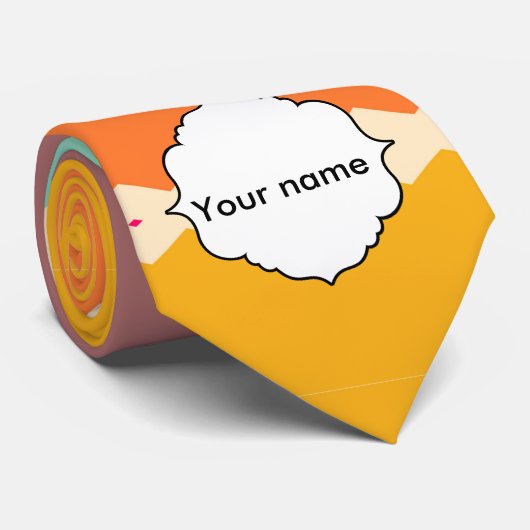 ひし形は抽象デザインを漕ぎます ネクタイ (ロール)