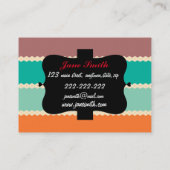 ひし形は抽象デザインを漕ぎます 名刺 (裏面)