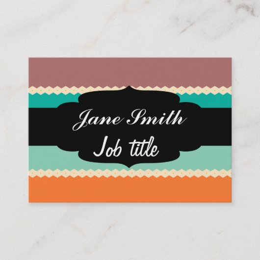 ひし形は抽象デザインを漕ぎます 名刺 (正面)