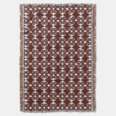 ひし形パターン スローブランケット (正面縦)