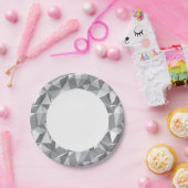 ひし形パターン-抽象芸術多角形 ペーパープレート (パーティー)