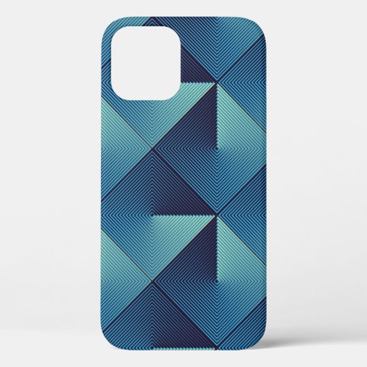 ひし形ポップ・アートのの輪郭をシームレスに再現 Case-Mate iPhoneケース (裏面)