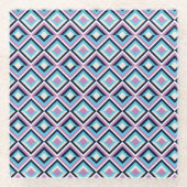 ひし形 ガラスコースター (正面)